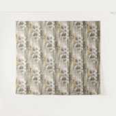 Rustikales Schaf Baby Lamm Jute Wandteppich (Vorderseite (Horizontal))