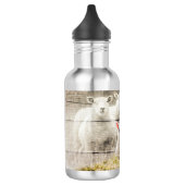 Rustikales Schafspuppel Edelstahlflasche (Links)