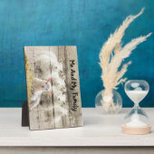 Rustikales Schafspuppel Fotoplatte (Seite)