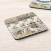 Rustikales Schafspuppel Getränkeuntersetzer (Linke Seite)