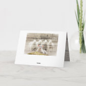 Rustikales Schafspuppel Karte (Rückseite)