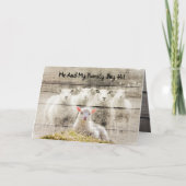 Rustikales Schafspuppel Karte (Vorderseite)