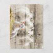 Rustikales Schafspuppel Postkarte (Vorderseite)