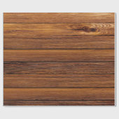 Rustikales Scheunen-Holz Geschenkpapier (Flach)
