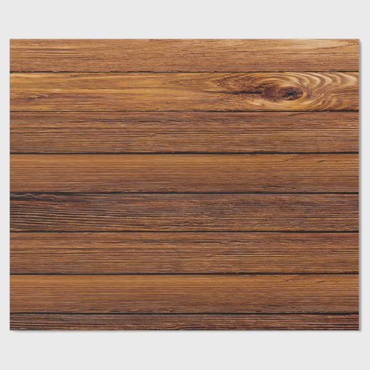 Rustikales Scheunen-Holz Geschenkpapier (Flach)