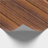 Rustikales Scheunen-Holz Geschenkpapier (Ecke)