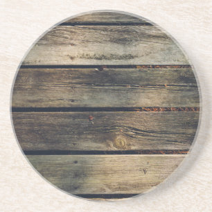 Rustikales Scheunen-Holz Sandstein Untersetzer