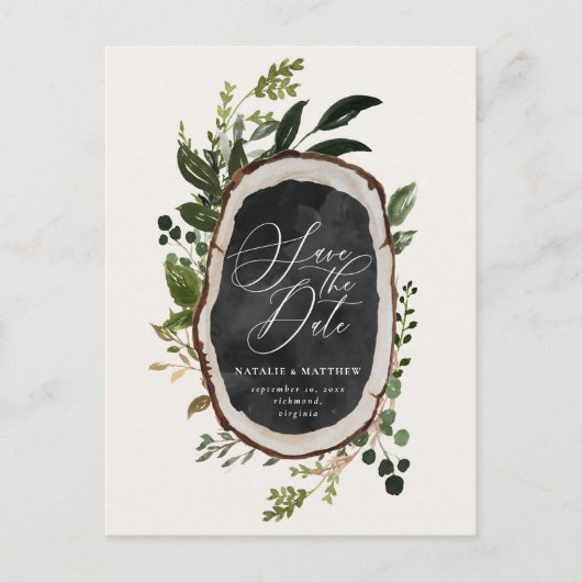 Rustikales Scheunenbauernhaus Herbst Elegante Hoch Ankündigungspostkarte (Vorderseite)