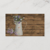 rustikales Scheunenholz des ursprünglichen Visitenkarte (Rückseite)
