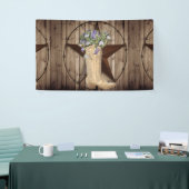 rustikales Scheunenholz Wildblume Western Cowgirl Banner (Messeveranstaltung)