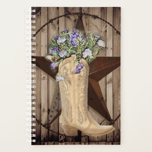rustikales Scheunenholz Wildblume Western Cowgirl Planer (Vorderseite)