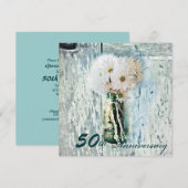 Rustikales Scheunenjahrgang 50. Hochzeit Einladung (Vorne/Hinten)