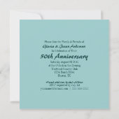 Rustikales Scheunenjahrgang 50. Hochzeit Einladung (Rückseite)