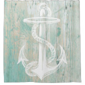 Rustikales schickes See Duschvorhang (Vorderseite)