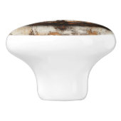 Rustikales Schiffrad Helm Nautic Keramikknauf (Seitenansicht)