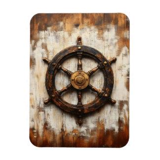 Rustikales Schiffrad Helm Nautical Flexible Magnet
