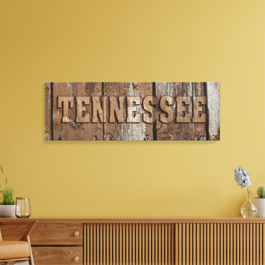 Rustikales Schild der Tennessee-Leinwand (Insitu (Wohnzimmer))