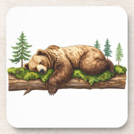 Rustikales Schlafwagenhaus & Lodge Getränkeuntersetzer