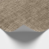 Rustikales Schleifpapier Geschenkpapier (Ecke)
