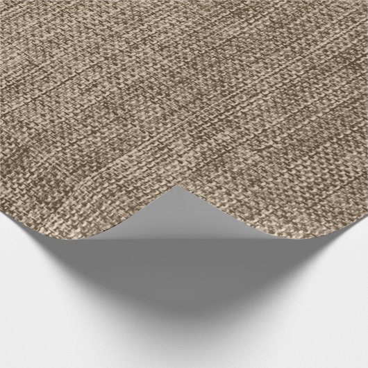 Rustikales Schleifpapier Geschenkpapier (Ecke)