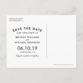 Rustikales Schloss Steinkirche Leuchten Save the D Ankündigungspostkarte (Rückseite)