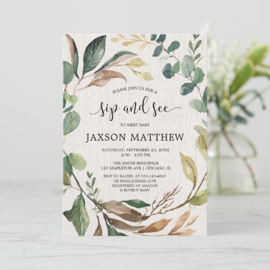 Rustikales Schlucken und Gender-neutrales Fallwald Einladung