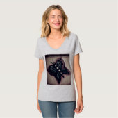 Rustikales Schmetterling Basic T-Shirt, KLEIN T-Shirt (Vorderseite Vollansicht)
