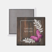 Rustikales Schmetterlingsmagnet Magnet (Vorderseite/Rückseite)