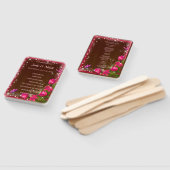 Rustikales Schmetterlingsprogramm für Holz rosa Fächer (Non-assembled)