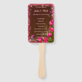 Rustikales Schmetterlingsprogramm für Holz rosa Fächer (Vorderseite)
