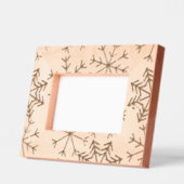 Rustikales Schneeflocken Holz Geätzte Rahmen (Links)