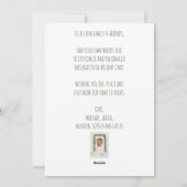 Rustikales Schneewitzfest Weihnachtsfeiertage Feiertagskarte (Rückseite)