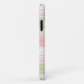 Rustikales Schnittholz Grün & Rosa Blumenholz Pers Case-Mate iPhone Hülle (Hinten/Rechts)