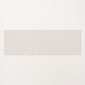 Rustikales Schnittholz Grün & Rosa Blumenholz Pers Yogamatte (Rückseite (Horizontal))