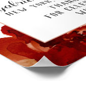 Rustikales Schönheitsblumenschreiben Gerahmte Hoch Poster (Ecke)