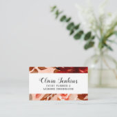 Rustikales Schönheitswasser Wasserfarbenfall Boho  Visitenkarte (Stehend Vorderseite)