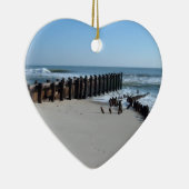 Rustikales Schott am Strand Keramikornament (Rechts)