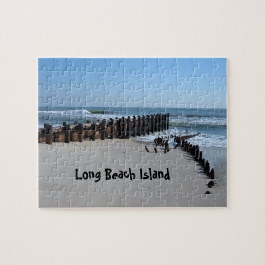 Rustikales Schott am Strand Puzzle (Horizontal)