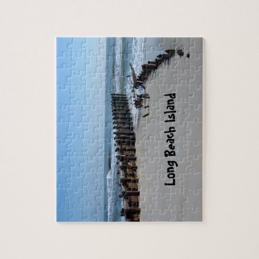 Rustikales Schott am Strand Puzzle (Vertikal)