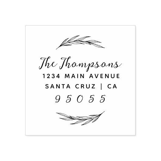 Rustikales Schreiben und benutzerdefinierte Name d Gummistempel (Prägung)