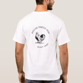 Rustikales Schreibmaschinenfamilienhaus T-Shirt (Rückseite)