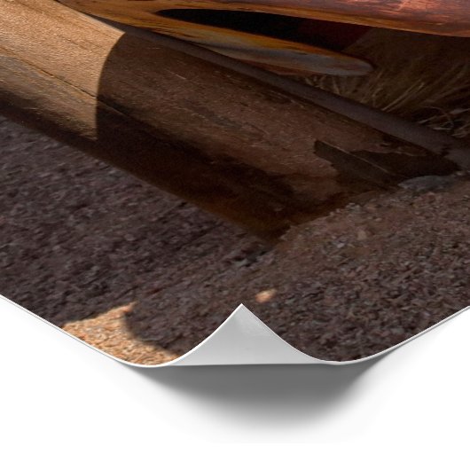 Rustikales Schrottauto in Namibia Solitaire Foto P Poster (Ecke)