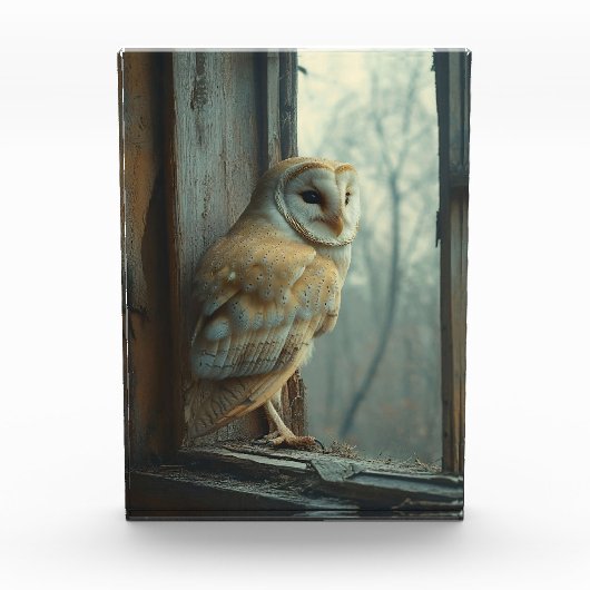Rustikales Schüssel in der Fensterkunst Fotoblock (Vorderseite)