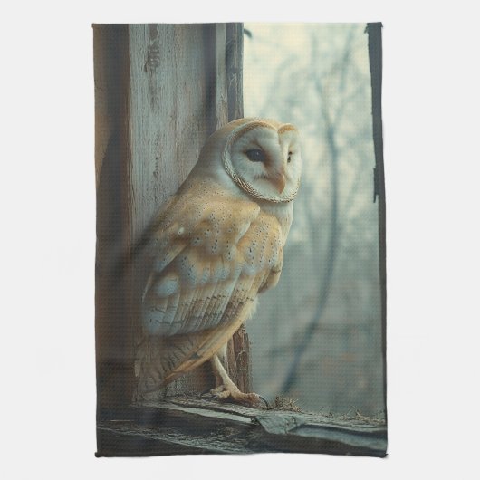 Rustikales Schüssel in der Fensterkunst Geschirrtuch (Vertikal)