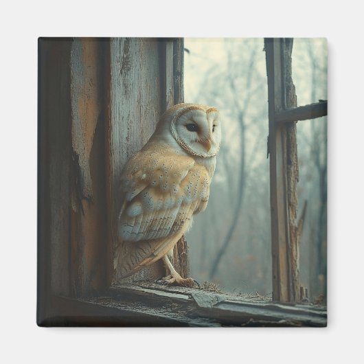 Rustikales Schüssel in der Fensterkunst Magnet (Vorne)