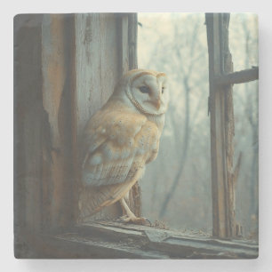 Rustikales Schüssel in der Fensterkunst Steinuntersetzer