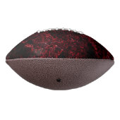 Rustikales schwammiges Rot auf dunkelrotem Hinterg Football (Gedreht 270)