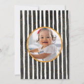 Rustikales Schwarz-Gold Weißes Geburtstagsgebirge  Dankeskarte (Vorderseite)