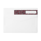 Rustikales Schwarz-Rot-Weihnachtsmuster (Rückseite)