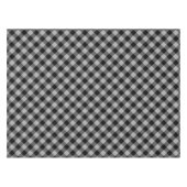 Rustikales Schwarz und Grau Buffalo Kariert Tischdecke (Vorderseite (Horizontal))